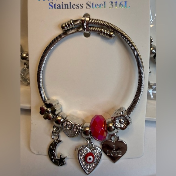 Stainless Steel Charm Bracelets - Picture 1 of 4